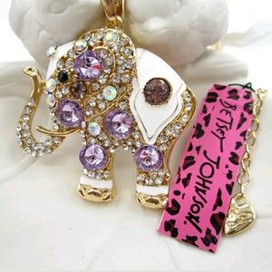 Betsey Johnson Jewelry - Stunning Betsey Johnson Elephant Sweater Necklace Betsey Johnson Jewelry - Stunning Betsey Johnson Elephant Sweater Necklace